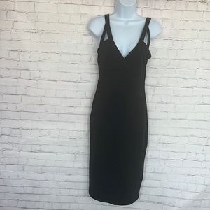 Almost Famous bodycon black sexy midi dress size medium